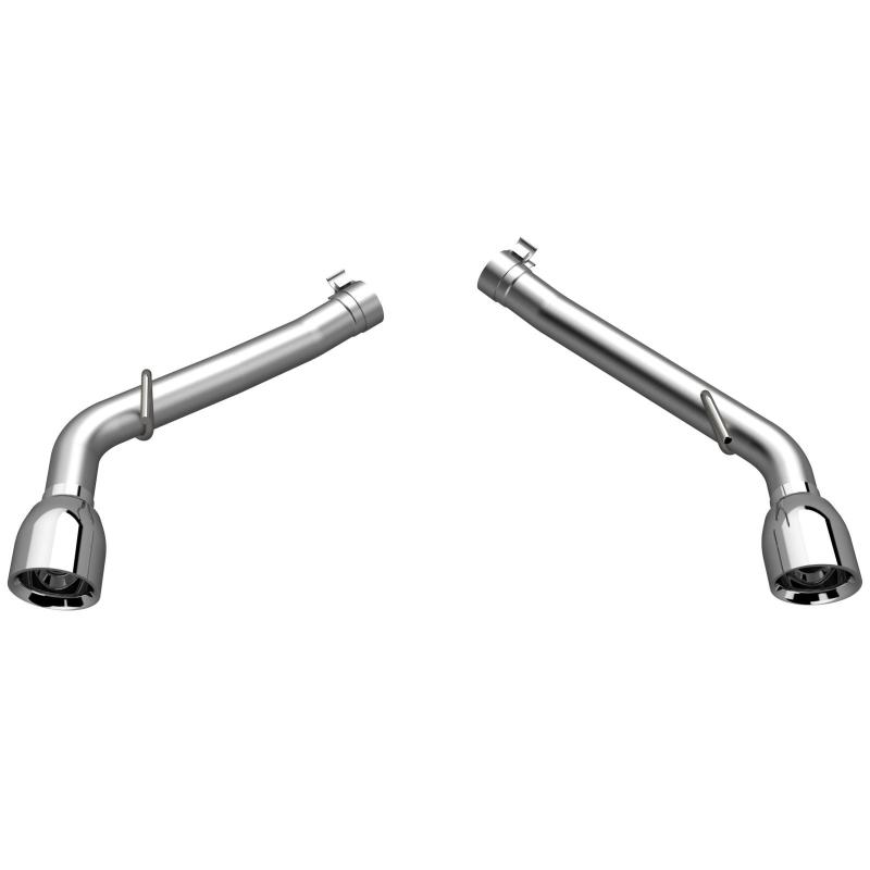 QTP 10-13 Chevrolet Camaro SS 6.2L 304SS Eliminator Muffler Delete Axle Back Exhaust w/4.5in Tips - 700110