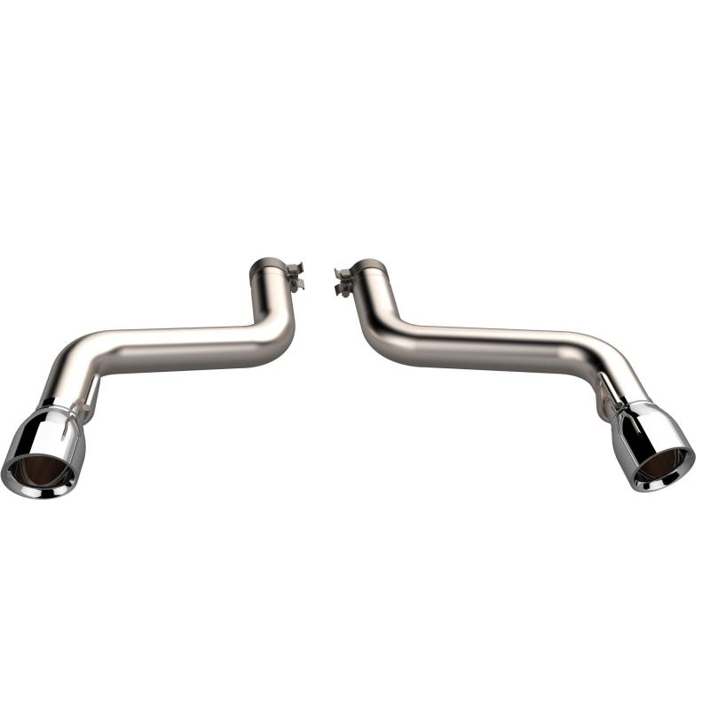 QTP 16-18 Chevrolet Camaro SS 6.2L 304SS Eliminator Muffler Delete Axle Back Exhaust w/4.5in Tips - 700116