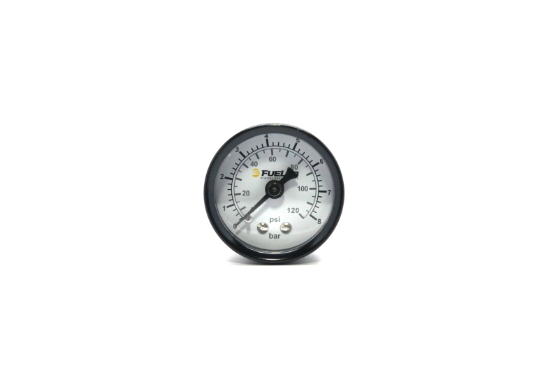 Fuelab 1.5in Fuel Pressure Gauge - EFI - Range 0-120 PSI (Dual Bar/PSI Scale) - 71511