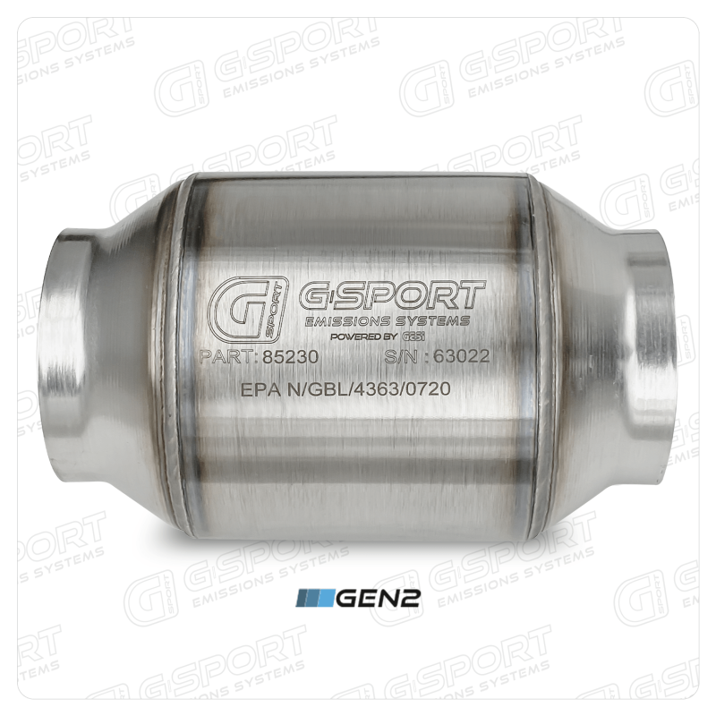GESI G-Sport 400 CPSI GEN 2 EPA Compliant 3.0in Inlet/Out Catalytic Converter-4.5in x 4in 500-850HP - 85230