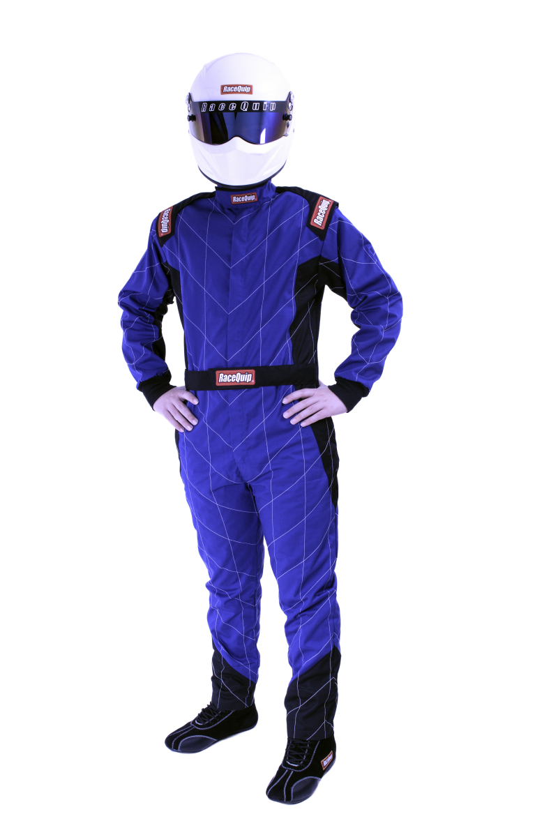 RaceQuip Blue Chevron-1 Suit - SFI-1 Large - 130925