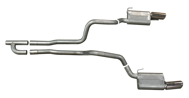 Gibson 05-10 Ford Mustang Base 4.0L 2.5in Cat-Back Dual Exhaust - Aluminized - 319005