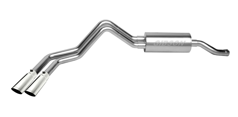 Gibson 07-12 Chevrolet Avalanche LS 5.3L 2.25in Cat-Back Dual Sport Exhaust - Stainless - 65574