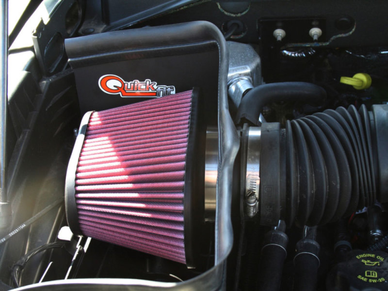 Airaid 05-11 Dodge Dakota/06-09 Mitsu Raider 3.7/4.7L CAD Intake System w/o Tube (Oiled / Red Media) - 300-165