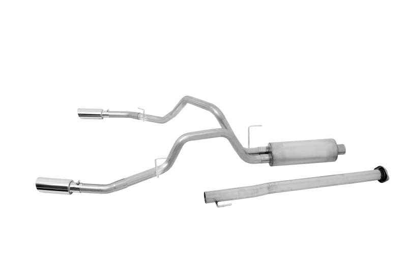 Gibson 15-19 Ford F-150 King Ranch 5.0L 3in/2.5in Cat-Back Dual Split Exhaust - Stainless - 69545