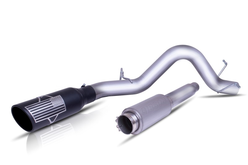 Gibson 07-18 Toyota Tundra Limited 5.7L 4in Patriot Series Cat-Back Single Exhaust - Stainless - 70-0004