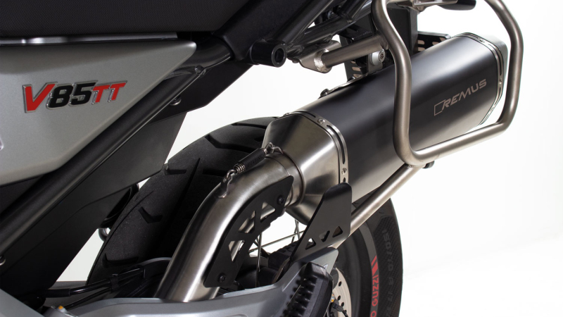 Remus 2019 Moto Guzzi V85 TT Black Hawk Black Slip On - 64782 455519