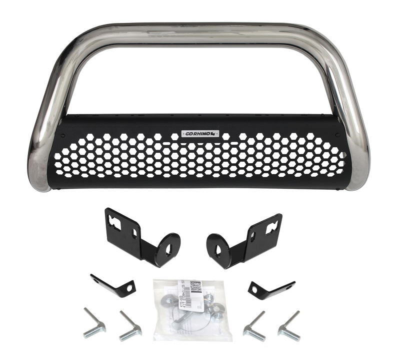 Go Rhino 03-06 Chevy 2500HD RHINO! Charger 2 RC2 Complete Kit w/Front Guard + Brkts - 55204PS