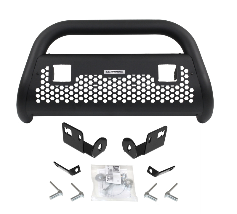 Go Rhino 10-19 Ram Ram 1500 /1500 Classic RC2 LR 2 Lights Complete Kit w/Front Guard + Brkts - 55642T