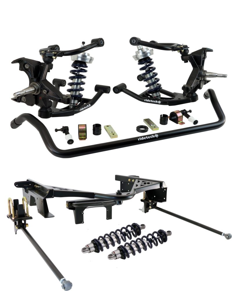 Ridetech 88-98 Chevy C1500 2WD CoilOver Suspension System w/ LD Drop Spindles - 11370202