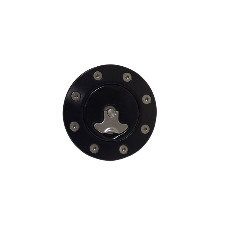 Ridetech Universal Locking Gas Cap (Black Anodized) - 81000036