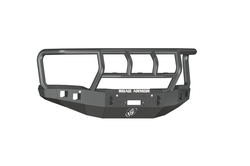 Road Armor 14-15 GMC 1500 Stealth Front Winch Bumper w/Titan II Guard - Tex Blk - 214R2B