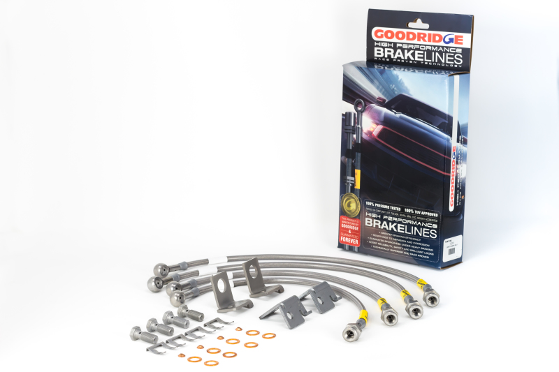 Goodridge 06-13 Chevrolet Corvette Z06/ZR1/Grand Sport Stainless Steel Brake Lines Kit - 12291