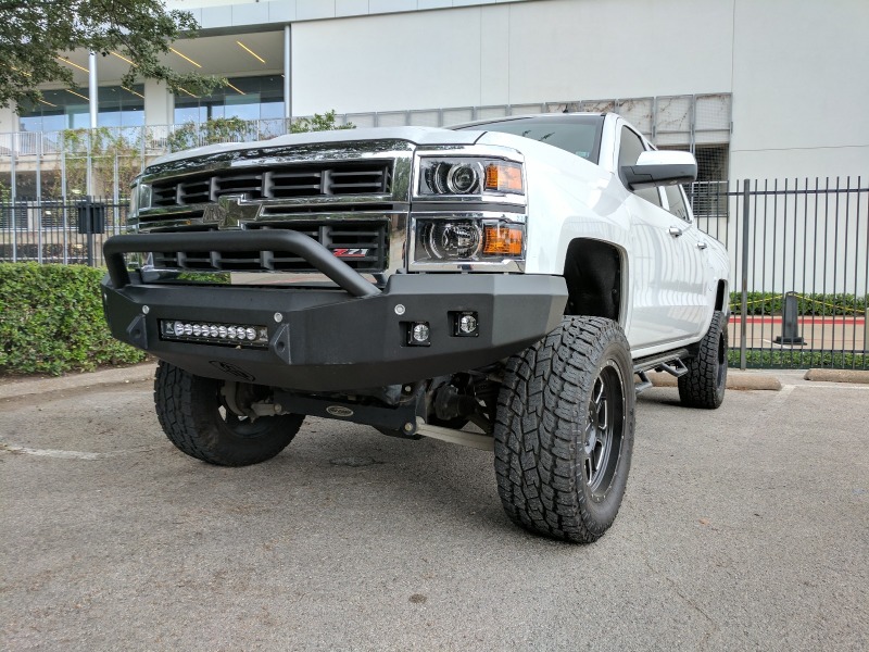 Road Armor 14-15 Chevy 1500 Stealth Front Bumper w/Pre-Runner Guard - Tex Blk - 314R4B-NW