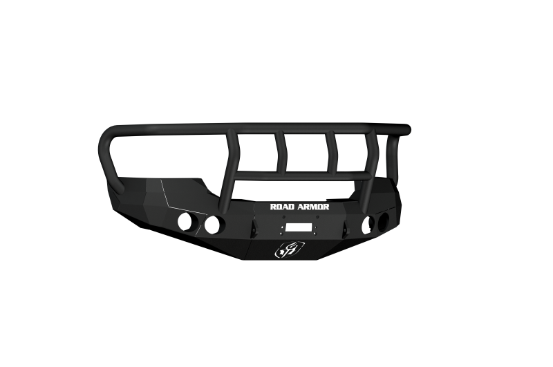 Road Armor 08-10 GMC 2500 Stealth Front Winch Bumper w/Titan II Guard - Tex Blk - 37402B