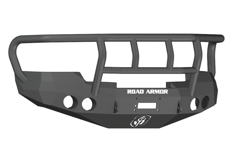 Road Armor 08-13 GMC 1500 Stealth Front Winch Bumper w/Titan II Guard - Tex Blk - 37602B