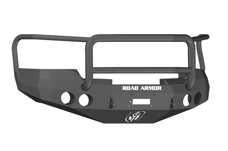 Road Armor 08-13 GMC 1500 Stealth Front Winch Bumper w/Lonestar Guard - Tex Blk - 37605B