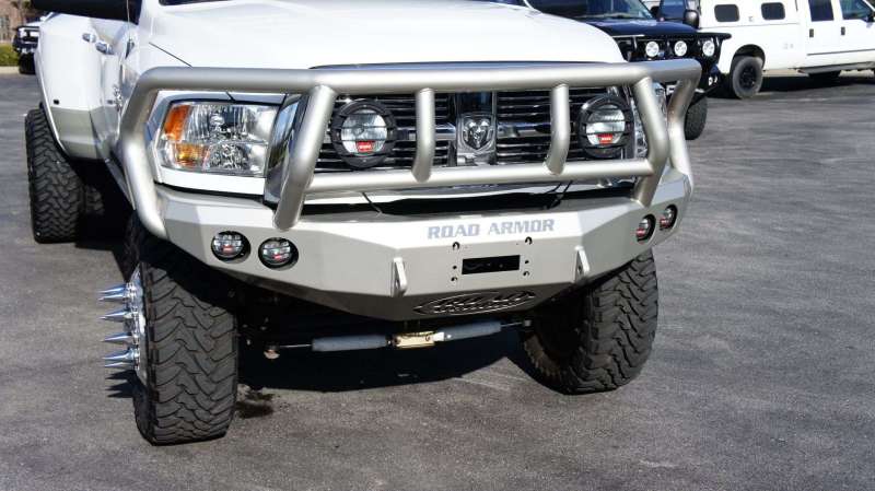 Road Armor 10-18 Ram 2500 Stealth Front Winch Bumper w/Titan II Guard - Tex Blk - 40802B