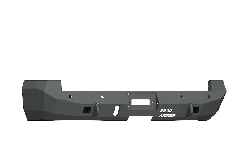 Road Armor 10-18 Ram 2500 Stealth Rear Winch Bumper w/Sensor Holes - Tex Blk (WARN M8000 Only) - 412S0B