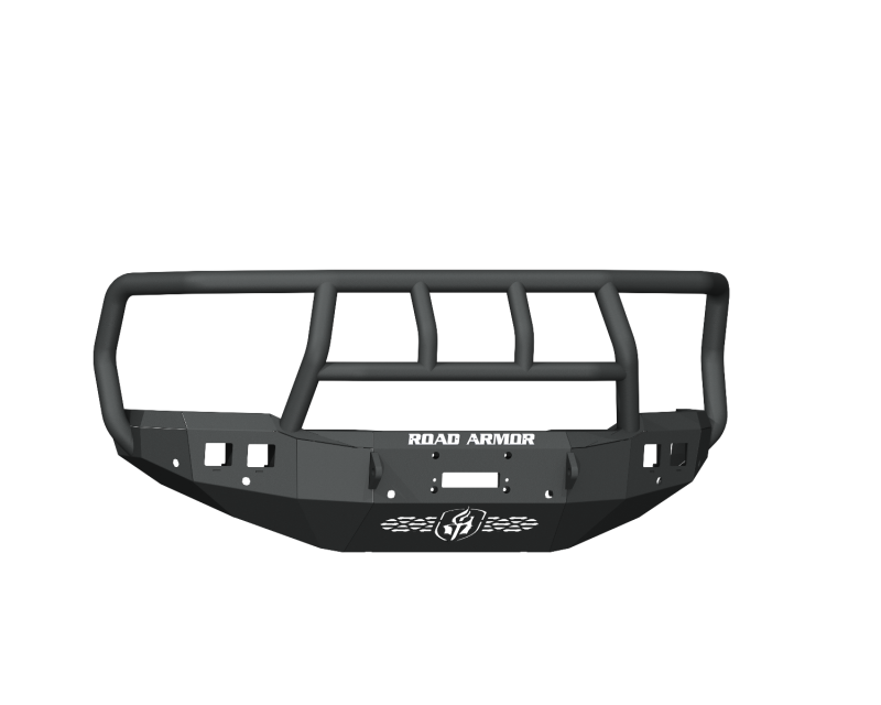 Road Armor 19-20 Ram 2500 Stealth Front Winch Bumper w/Titan II Guard/6 Sensor Holes - Tex Blk - 4192F2B