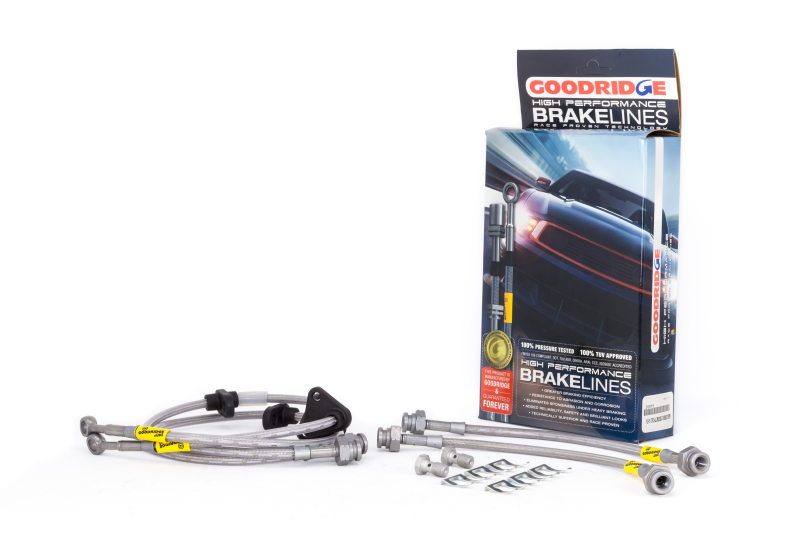 Goodridge 92-95 Honda Civic All Models w/ Rear Drum / 93-00 Del Sol Rear Drum SS Brake Lines - 20015