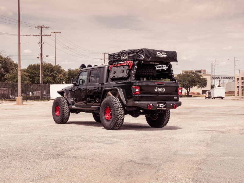 Road Armor 2020 Jeep Gladiator JT Stealth Rear Winch Bumper (for 9500lb Remote Winch) - Tex Blk - 5203R0B