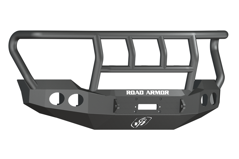 Road Armor 11-16 Ford F-250 Stealth Front Winch Bumper w/Titan II Guard Wide Flare - Tex Blk - 611402B