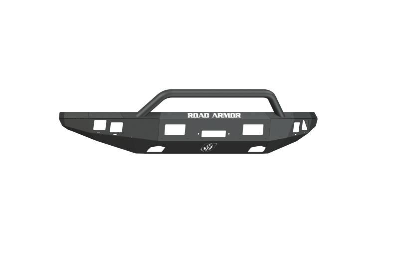 Road Armor 10-14 Ford Raptor Stealth Front Winch Bumper w/Pre-Runner Guard - Tex Blk - 614R4B