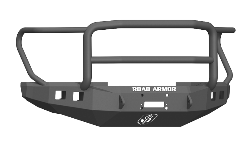 Road Armor 17-20 Ford F-250 Stealth Wide Fender Front Winch Bumper w/Lonestar Guard - Tex Blk - 61745B