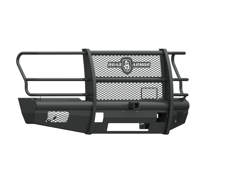 Road Armor 17-20 Ford F-250 Vaquero Front Bumper Full Guard 2in Receiver - Tex Blk - 617VF26B