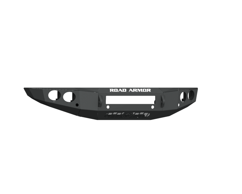 Road Armor 19-20 Ford Ranger Stealth Front Non-Winch Bumper w/Round Light Pods - Tex Blk - 6191FR0B-NW