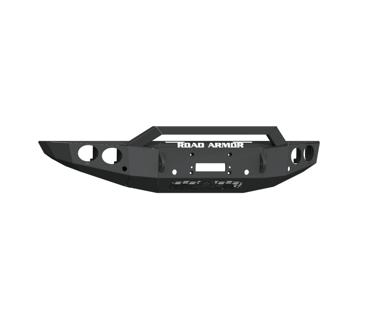 Road Armor 19-20 Ford Ranger Stealth Front Winch Bumper w/Pre-Runner/Round Pods - Blk - 6191FR3B