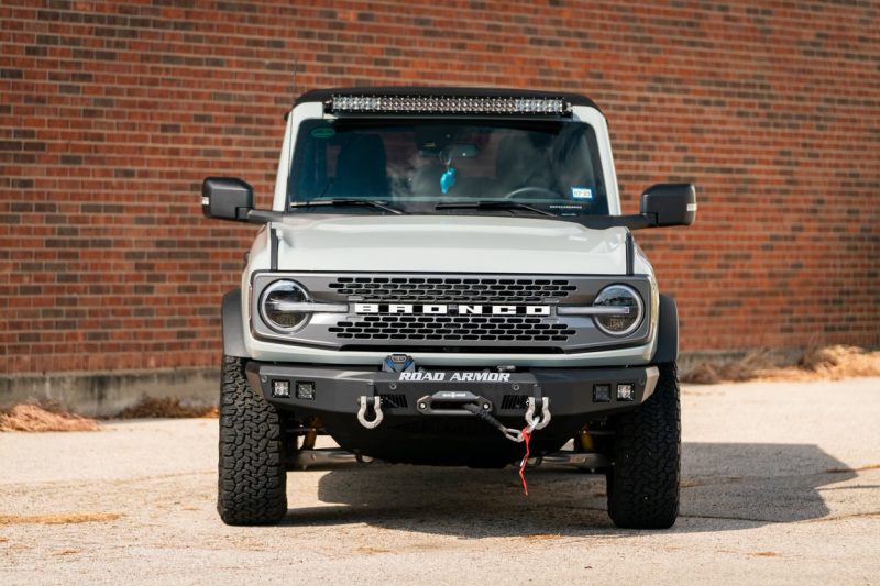 Road Armor 2021+ Ford Bronco Stealth Front Winch Bumper - Tex Blk - 6213F10B