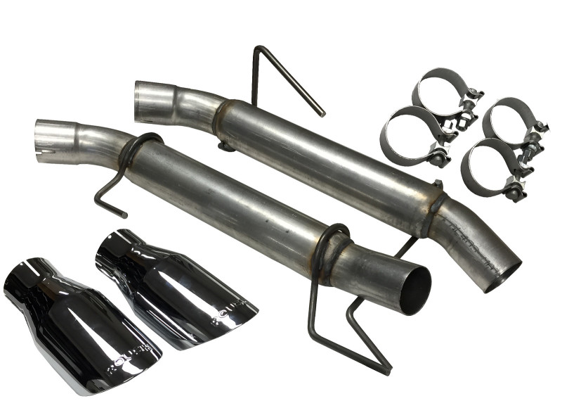 ROUSH 2005-2010 Ford Mustang V8 Extreme Axle-Back Exhaust Kit - 421915