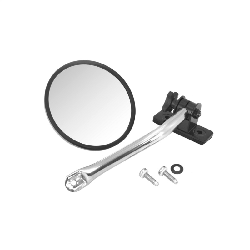Rugged Ridge 97-18 Jeep Wrangler Stainless Steel Round Quick Release Mirror Relocation Kit - 11026.11