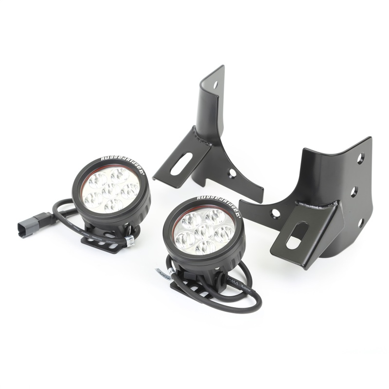 Rugged Ridge 97-06 Jeep Wrangler Round Windshield LED Kit w/ Brackets - 11027.13