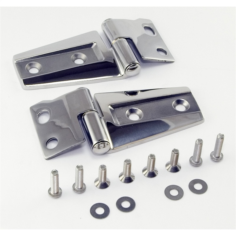 Rugged Ridge 07-18 Jeep Wrangler JK Stainless Hood Hinge Kit - 11111.22