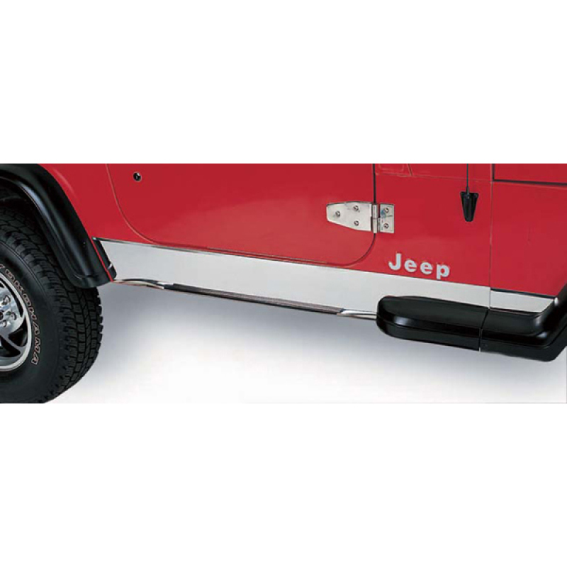 Rugged Ridge 97-06 Jeep Wrangler TJ Stainless Steel Rocker Panel Cover - 11145.02