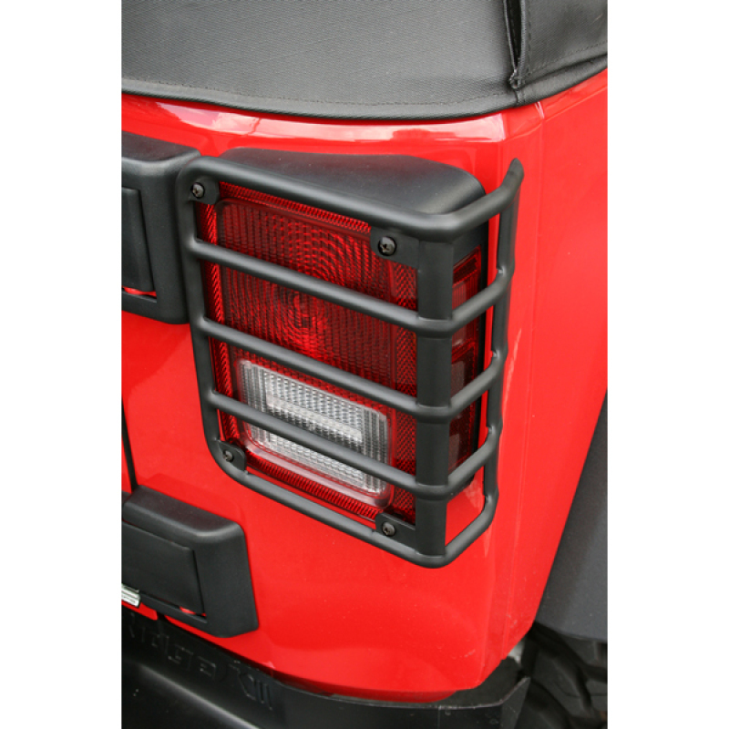 Rugged Ridge 07-18 Jeep Wrangler Black Tail Light Euro Guards - 11226.02