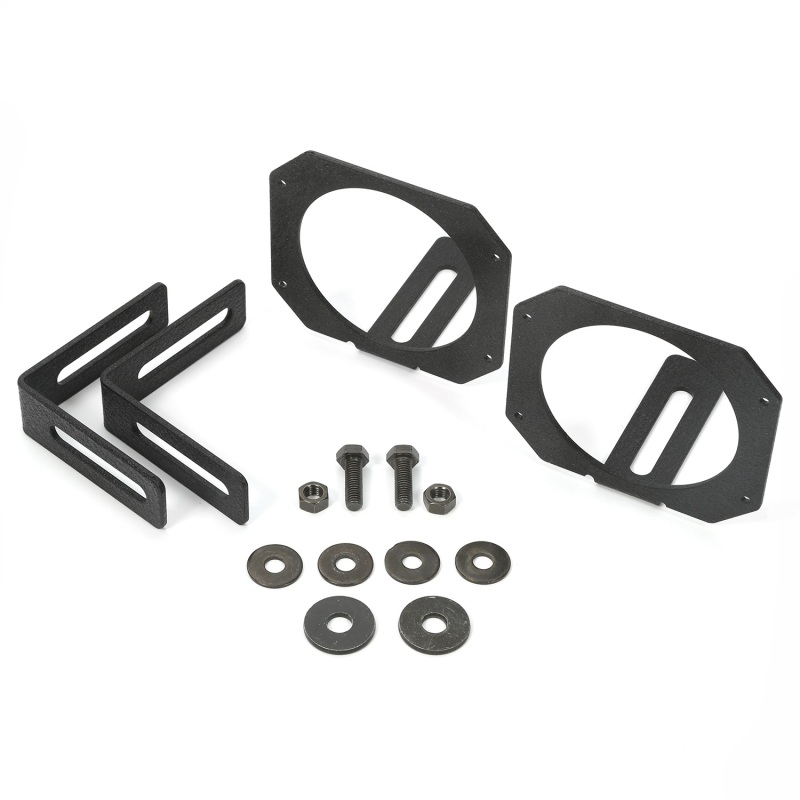 Rugged Ridge 07-18 Jeep Wrangler JK 3.5in Round / 3in Cube LED Light Mount Brackets - 11232.23