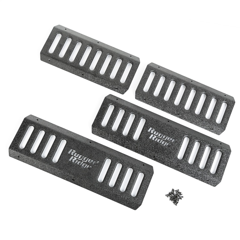 Rugged Ridge RRC Side Armor Guard Plates 07-18 Jeep Wrangler JKU - 11504.25