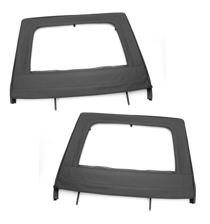 Rugged Ridge Upper Door Kit Rear Black 07-18 4-Dr Jeep Wrangler JK - 13712.15