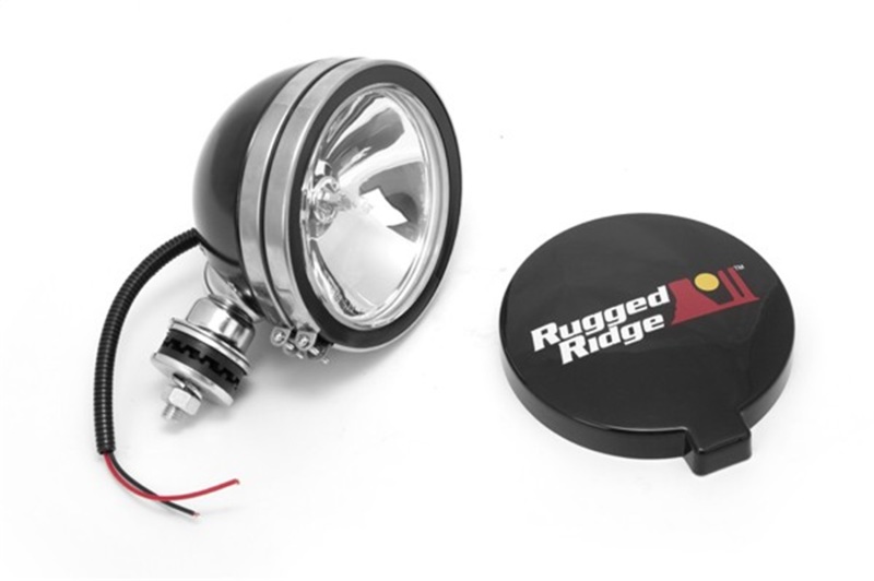Rugged Ridge 6in Halogen Light Black Steel Housing - 15207.01