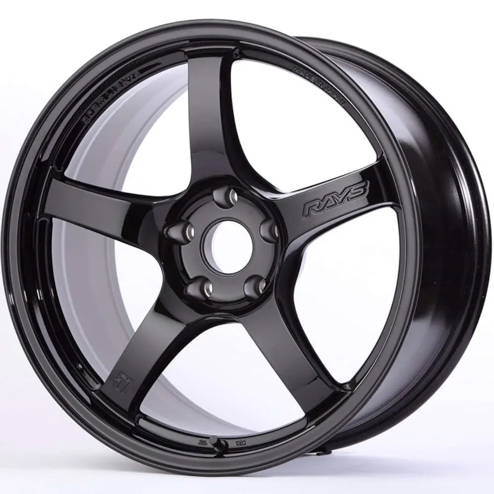 Gram Lights 57CR 18x9.5 +22 5x114.3 Gloss Black Wheel - WGCRX22EGX