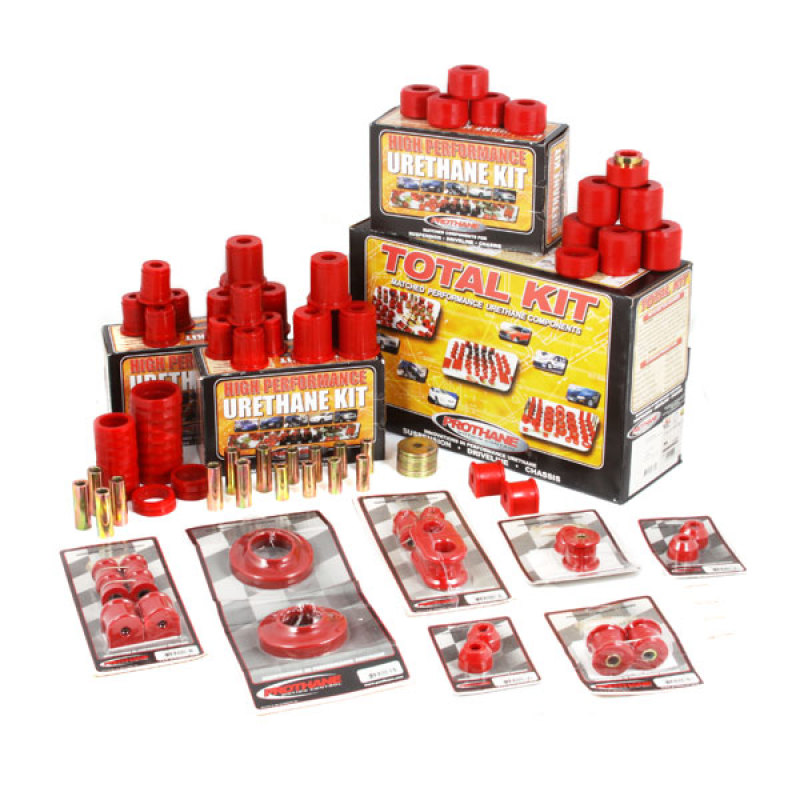 Rugged Ridge Polyurethane Bushing Kit Red 97-06 Jeep Wrangler TJ - 18350.06