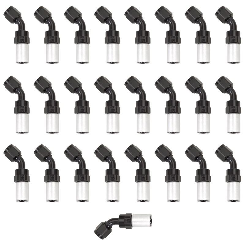 Russell Performance -4 AN Proclassic Crimp 45 Degree End (O.D. 0.450) (Qty. 25) - 610418