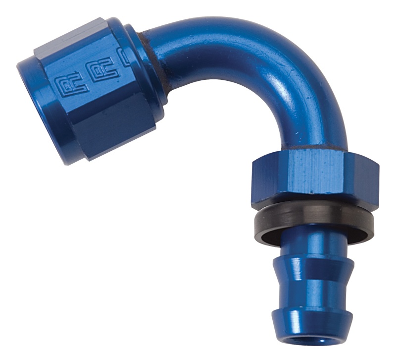 Russell Performance -8 AN Twist-Lok 150 Degree Hose End (3/4in Radius) - 626040