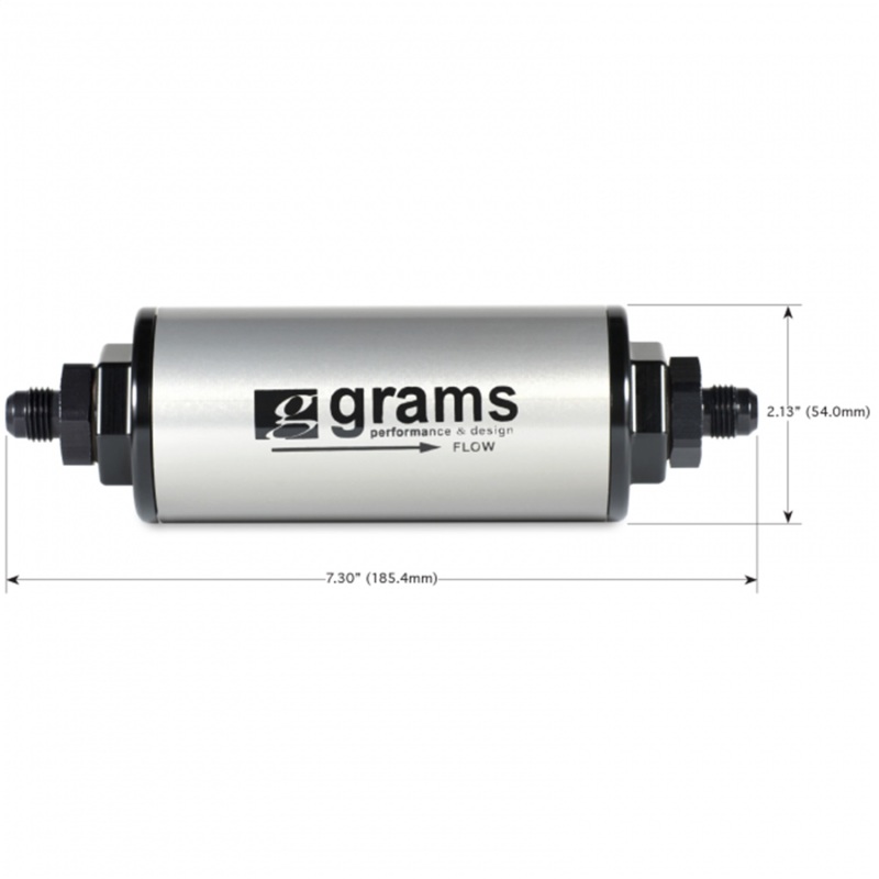 Grams Performance 100 Micron -8AN Fuel Filter - G60-99-0108