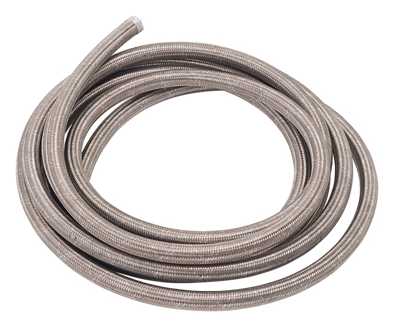 Russell Performance -12 AN ProFlex Stainless Steel Braided Hose (Pre-Packaged 100 Foot Roll) - 630340