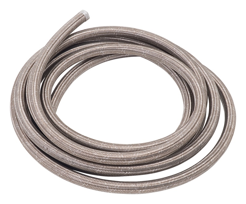 Russell Performance -4 AN ProFlex Stainless Steel Braided Hose (Pre-Packaged 10 Foot Roll) - 632020